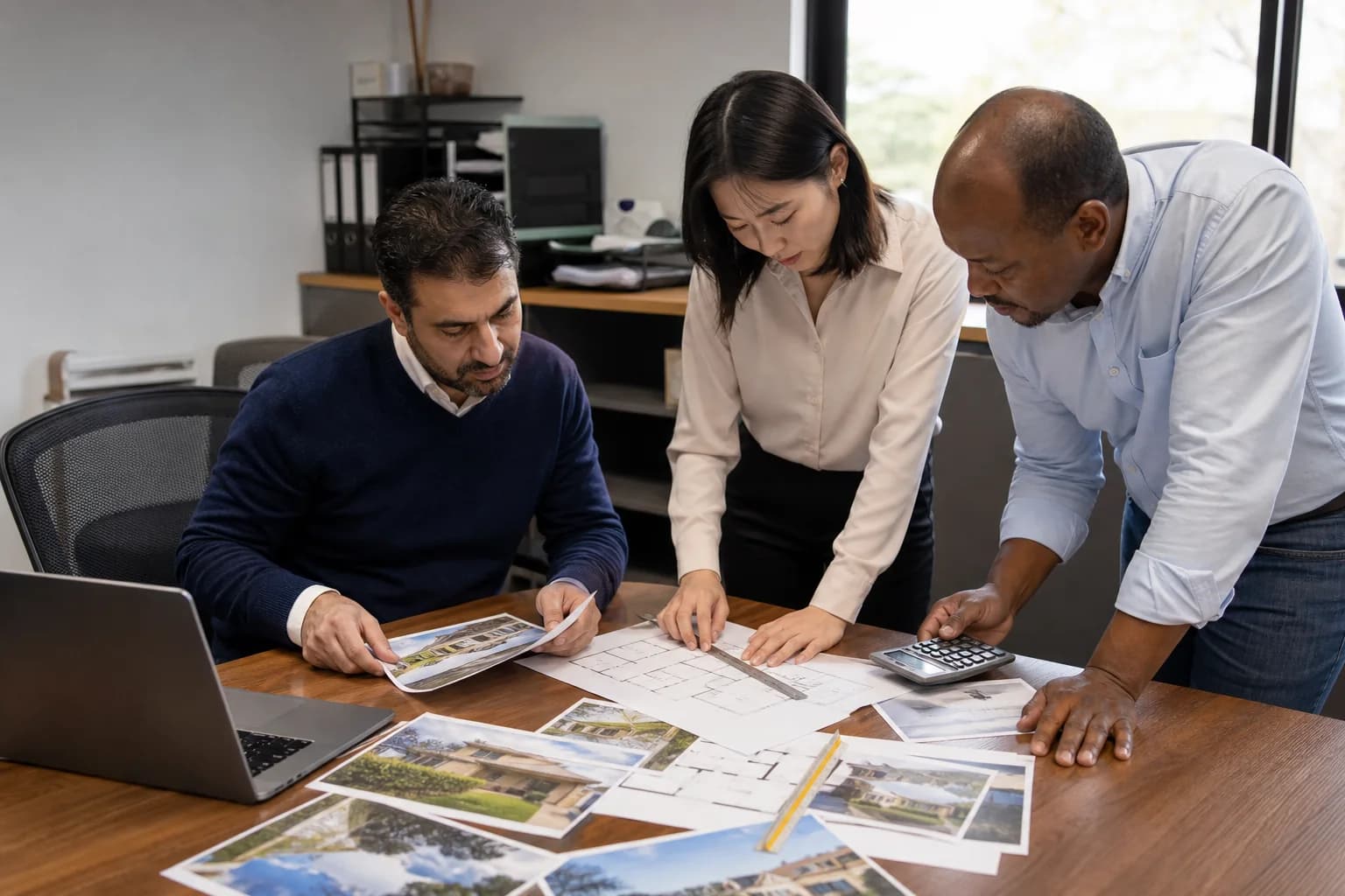 Property valuation professionals reviewing property information